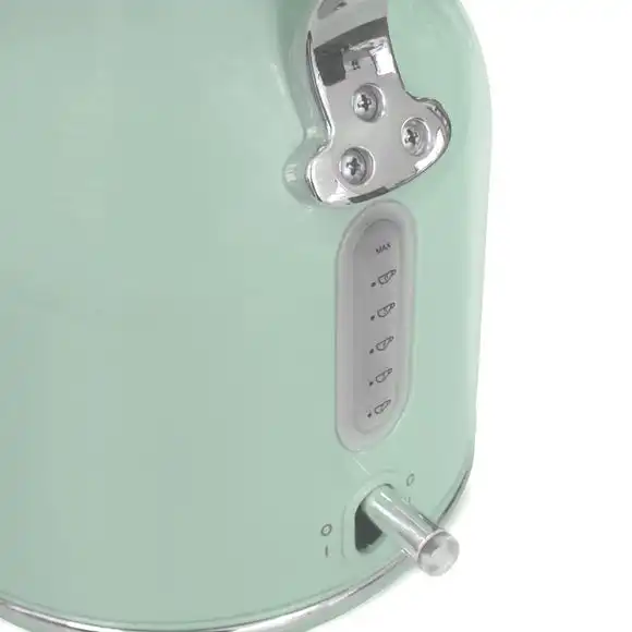 Dunelm Retro 1.7L 3KW Seafoam Jug Kettle 4 Dunelm Retro 1.7L 3KW Seafoam Jug Kettle - Image 2