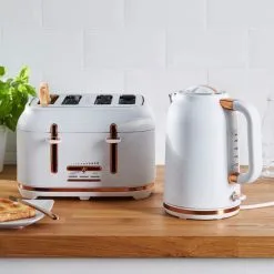 Dunelm 4 Slice Matt White & Copper Toaster 11 Dunelm 4 Slice Matt White & Copper Toaster -Deals Kettles Store 1000150239 alt04