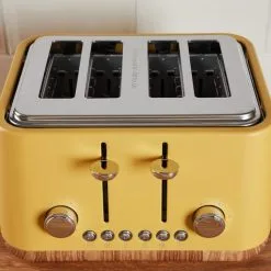 Dunelm Contemporary 4 Slice Ochre Yellow Toaster 8 Dunelm Contemporary 4 Slice Ochre Yellow Toaster -Deals Kettles Store 1000155921 alt02