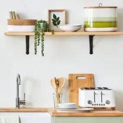 Dunelm Contemporary Matt White 4 Slice Toaster -Deals Kettles Store 1000155922 alt04