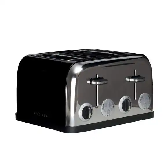 Spectrum Black 4 Slice Toaster 3 Spectrum Black 4 Slice Toaster