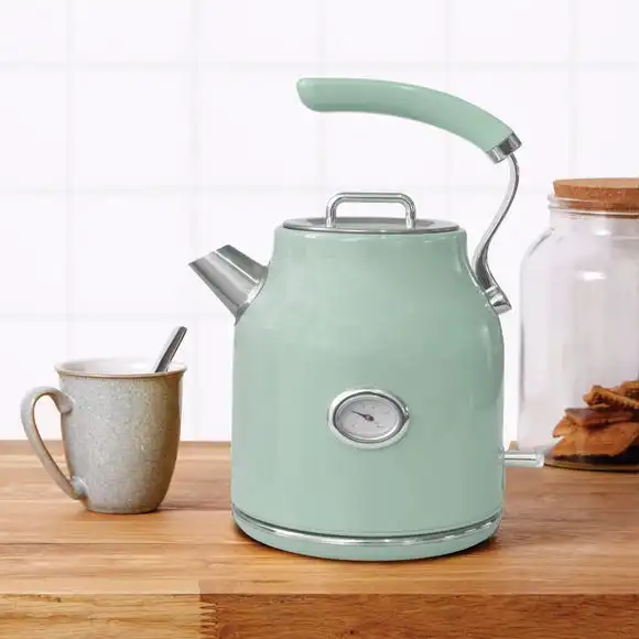 Dunelm Retro 1.7L 3KW Seafoam Jug Kettle 3 Dunelm Retro 1.7L 3KW Seafoam Jug Kettle
