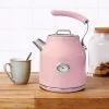 Dunelm Retro 1.7L 3KW Pink Jug Kettle -Deals Kettles Store 30605396