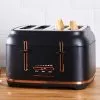 Dunelm 4 Slice Matt Black & Copper Toaster 2 Dunelm 4 Slice Matt Black & Copper Toaster -Deals Kettles Store 30620316