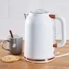 Dunelm 1.7L 3.kW Matt White & Copper Jug Kettle 1 Dunelm 1.7L 3.kW Matt White & Copper Jug Kettle -Deals Kettles Store 30622706