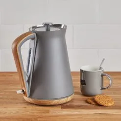 Dunelm Contemporary 1.7L 3kW Matt Grey Jug Kettle