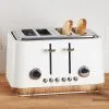 Dunelm Contemporary Matt White 4 Slice Toaster 2 Dunelm Contemporary Matt White 4 Slice Toaster -Deals Kettles Store 30662543