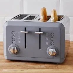 Dunelm Cool Grey Spectrum Toaster