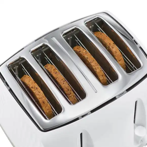 Russell Hobbs Honeycomb 4 Slice Toaster White 8 Russell Hobbs Honeycomb 4 Slice Toaster White - Image 6