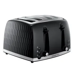 Russell Hobbs Honeycomb 4 Slice Toaster Black