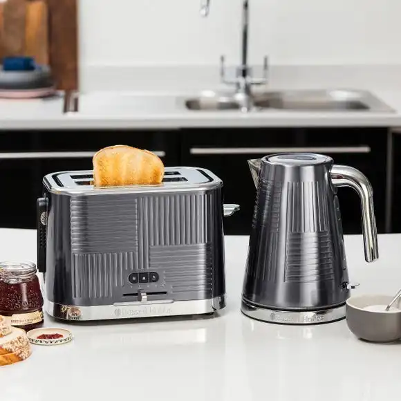 Russell Hobbs Geo Steel 2 Slice Toaster 4 Russell Hobbs Geo Steel 2 Slice Toaster - Image 2