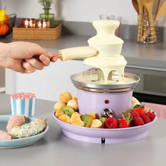 G&P Sorbet Purple Chocolate Fountain With Trays 4 G&P Sorbet Purple Chocolate Fountain With Trays - Image 2