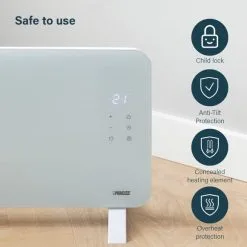 Princess 2000W Smart Glass Panel Heater -Deals Kettles Store 30789712 alt02