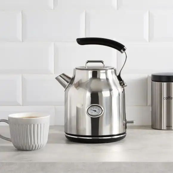Dunelm Retro Stainless Steel Kettle 1.7L 3 Dunelm Retro Stainless Steel Kettle 1.7L