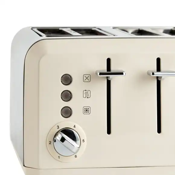 Dunelm Spectrum Cream 4 Slice Toaster 5 Dunelm Spectrum Cream 4 Slice Toaster - Image 3