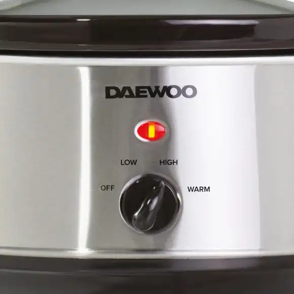Daewoo 3.5L Stainless Steel Slow Cooker 4 Daewoo 3.5L Stainless Steel Slow Cooker - Image 3